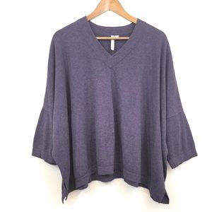 Pure Jill J. Jill Purple Oversized Comfy Sweater